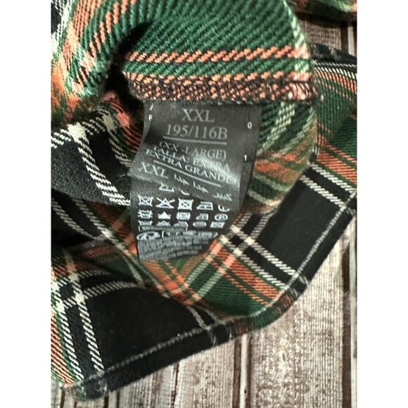 AllSaints Patchi Flannel Plaid shirt color green black size 2XL NWT $ 249 - Picture 4 of 6
